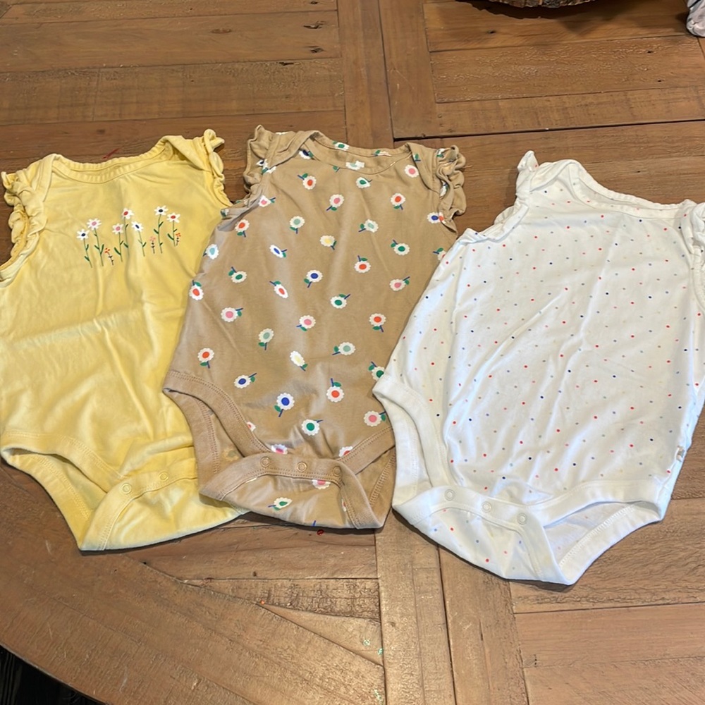 Baby Girls bodysuits set of 3 - Baby Gap - 18-24M